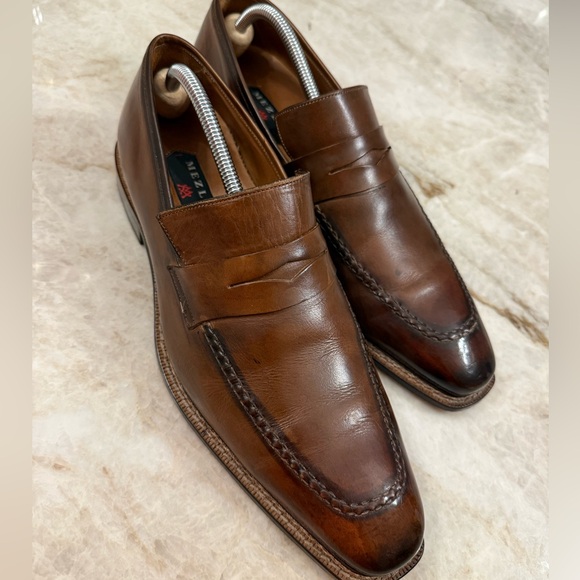 MEZLAN Brown Leather Men's Loafers - Picture 5 of 7